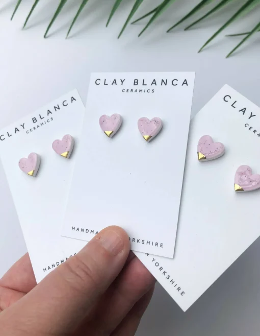 Speckled Lilac studs
