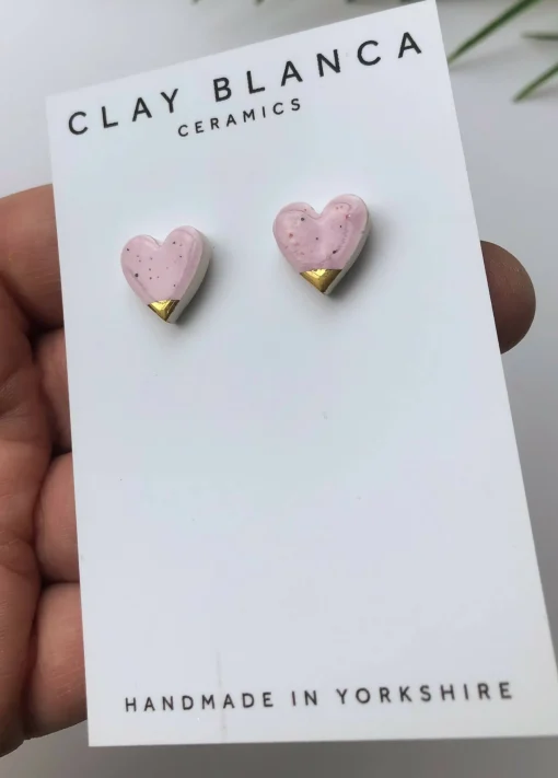 Speckled Lilac studs