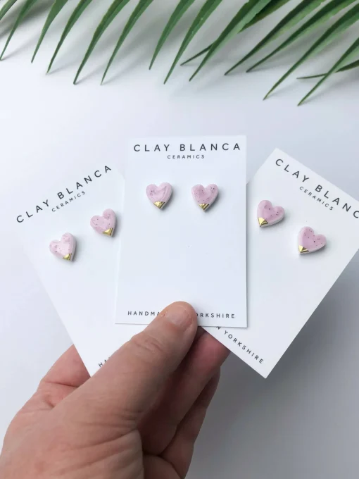 Speckled Lilac studs