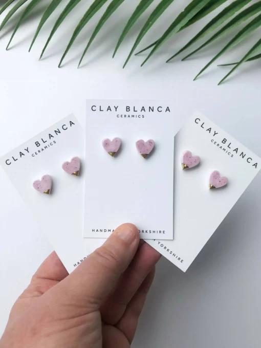 Speckled Lilac studs