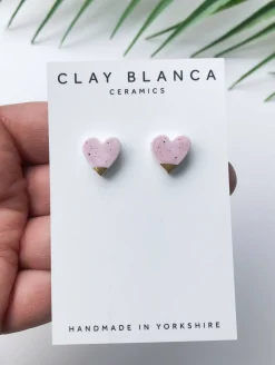 Speckled Lilac studs