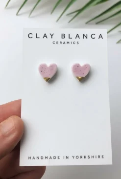 Speckled Lilac studs