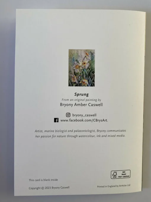 Sprung - Greetings Card