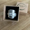 Square Texture Wrap Spoon Ring