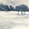 ST NICHOLAS FROM HALL GARTH PARK - GICLEE PRINT