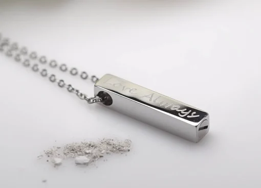 Stainless Steel Urn Pendant - Love Always