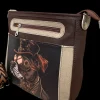 STEAMPUNK DOG CROSSBODY BAG