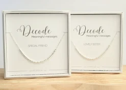 Sterling Silver Morse Code Necklaces
