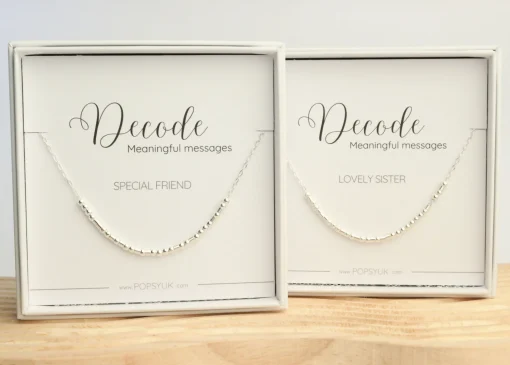 Sterling Silver Morse Code Necklaces