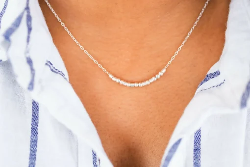 Sterling Silver Morse Code Necklaces