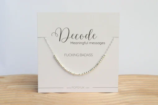 Sterling Silver Morse Code Necklaces