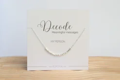 Sterling Silver Morse Code Necklaces