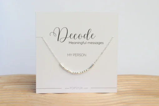 Sterling Silver Morse Code Necklaces