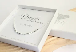 Sterling Silver Morse Code Necklaces
