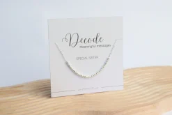 Sterling Silver Morse Code Necklaces