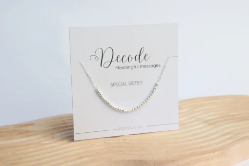 Sterling Silver Morse Code Necklaces