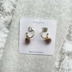 Strawberry Quartz Earrings