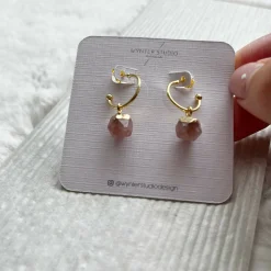 Strawberry Quartz Earrings
