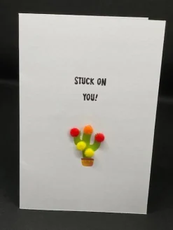 ‘Stuck on You’ - Pom Pom greeting card