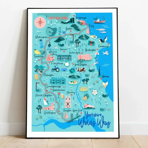 Stunning Yorkshire Wolds Way Art Print | Art & Soul
