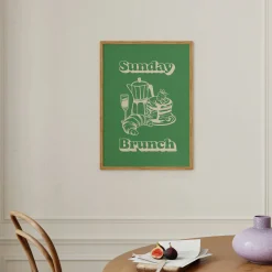 Stylish Sunday Brunch Print for Your Kitchen | Art & Soul