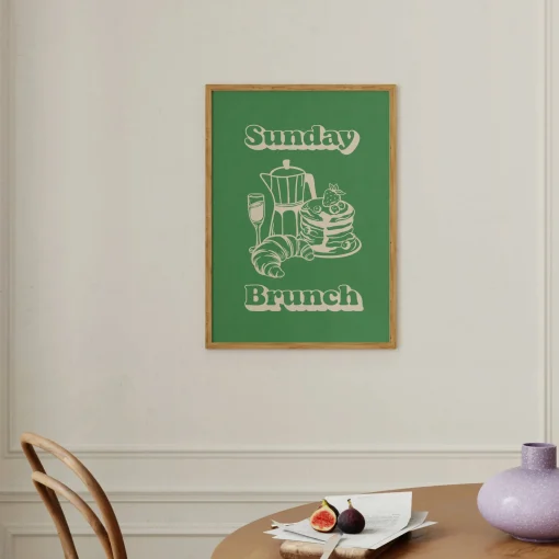 Stylish Sunday Brunch Print for Your Kitchen | Art & Soul