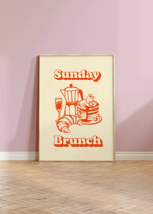 Stylish Sunday Brunch Print for Your Kitchen | Art & Soul