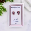 Sugar Skull Stud Earrings