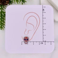 Sugar Skull Stud Earrings
