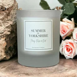Summer in Yorkshire - Peony, Rose and Oud Scented Candle - 150g