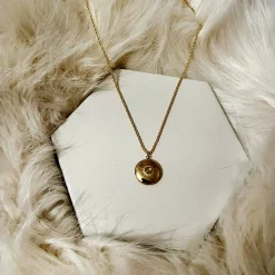 Sun Dial Affirmation Locket Necklace