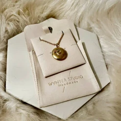Sun Dial Affirmation Locket Necklace