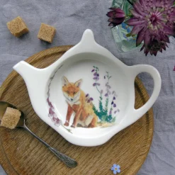 Teabag Tidy Fox and Foxglove