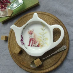 Teabag Tidy Fox and Foxglove