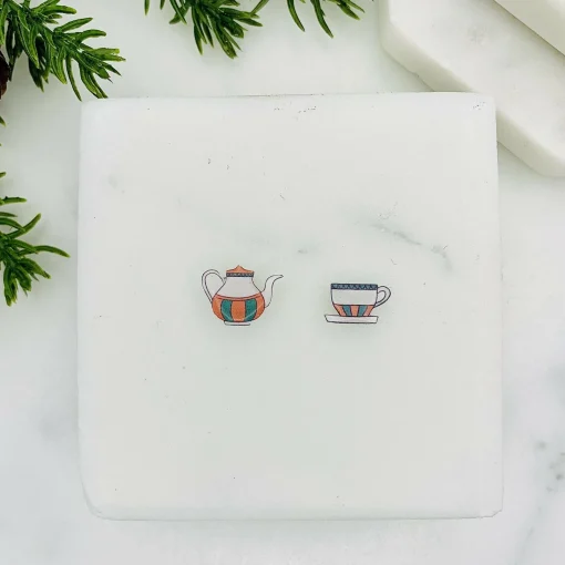Teapot & Cup Mismatched Stud Earrings