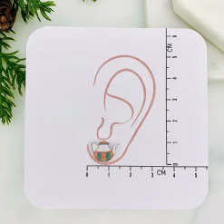 Teapot & Cup Mismatched Stud Earrings
