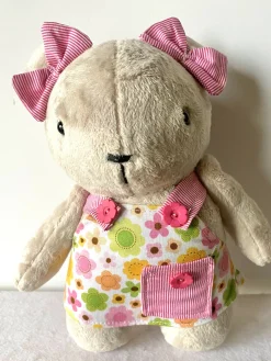 Teddy with Pink Flower Dress