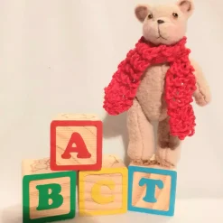 Teddy with Red Scarf Ornament