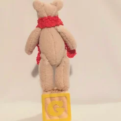 Teddy with Red Scarf Ornament