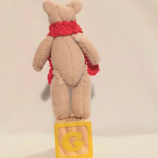 Teddy with Red Scarf Ornament