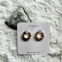 Textured Hoop Earrings