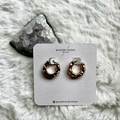 Textured Hoop Earrings