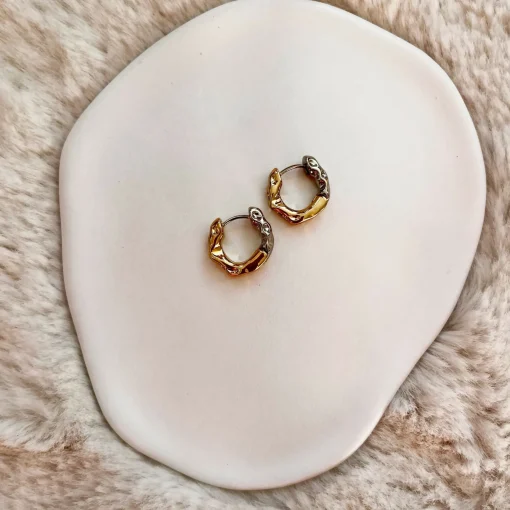 Textured Hoop Earrings