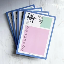 The Happy List Gratitude Notepad A6