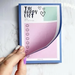 The Happy List Gratitude Notepad A6
