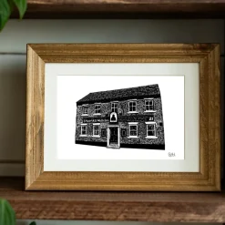 'The Monks Walk' Artwork Print in White Mount