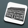 'The Monks Walk' Pub Coaster