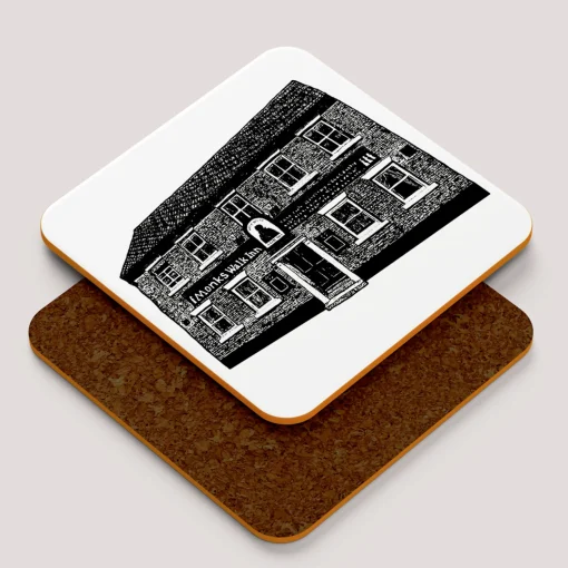 'The Monks Walk' Pub Coaster