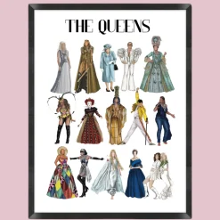 The Queens Illustration Print