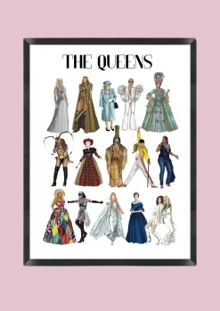 The Queens Illustration Print